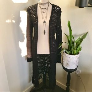 Beautiful crocheted duster